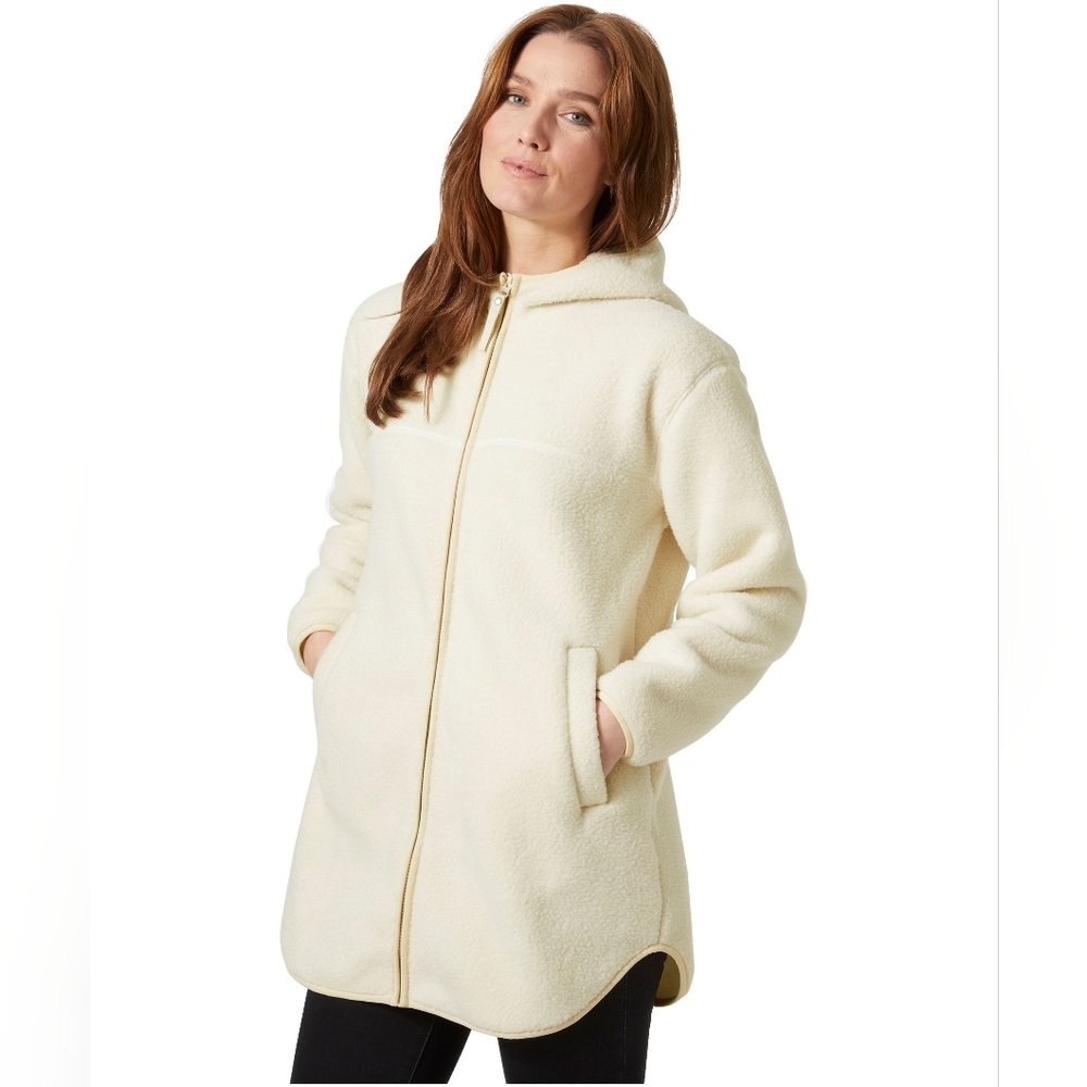 Helly Hansen Women's Cream Maud Pile Fleece Jacket Relaxed Fit Size S